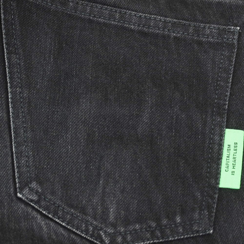 【中古】ウィリー チャバリア WILLY CHAVARRIA WISM別注 コットン ジーンズ デニムパンツ ブラック【サイズM】【 状態ランクB 】【 メンズ 】[EPD]