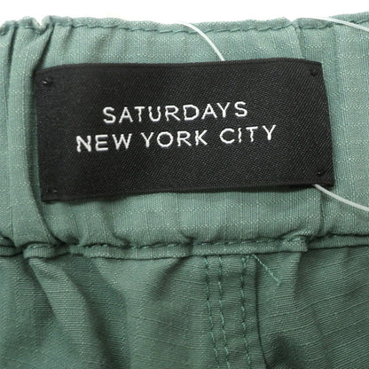 【中古】サタデーズ ニューヨークシティ Saturdays NYC コットンナイロン ショートパンツ グリーン【 M 】【 状態ランクB 】【 メンズ 】
