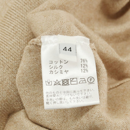 【中古】セッテフィーリ カシミア Settefili Cashmere ハイゲージ コットンシルクカシミヤ カーディガン ベージュ【 44 】【 状態ランクB 】【 メンズ 】