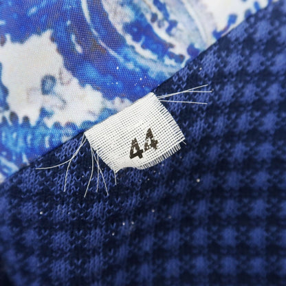 [Used] SUN HOUSE Cotton Nylon Knit Casual Jacket Navy x Dull Blue [44] [Condition Rank C] [Men&