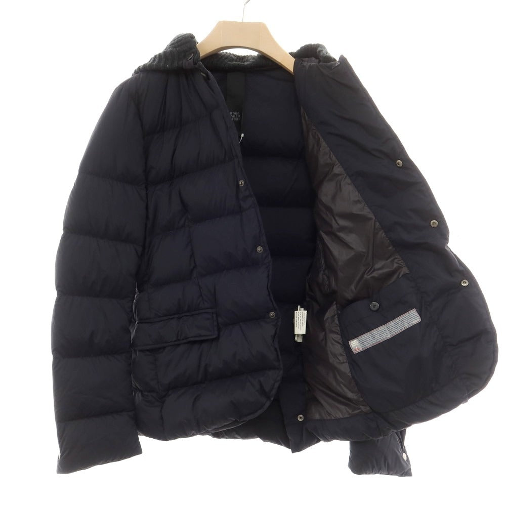[Used] GIAN CARLO ROSSI Stretch Nylon Down Jacket Dark Navy [44] [Condition Rank C] [Men&