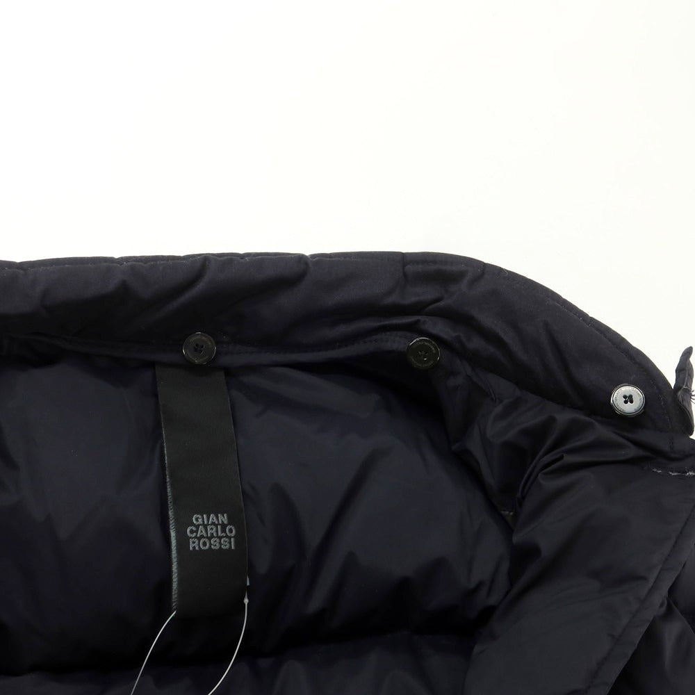 [Used] GIAN CARLO ROSSI Stretch Nylon Down Jacket Dark Navy [44] [Condition Rank C] [Men&