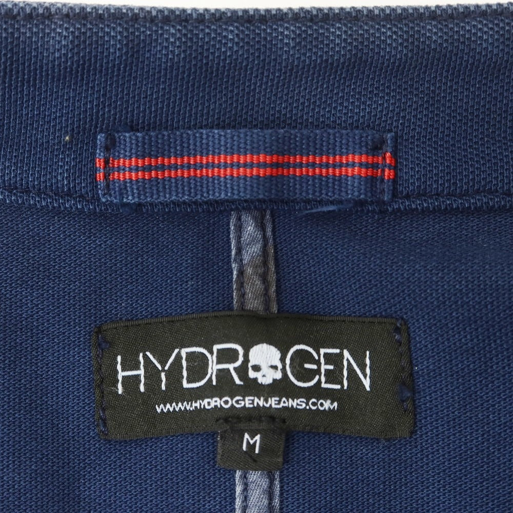 【中古】ハイドロゲン HYDROGEN 鹿の子コットン ジレ ベスト ネイビー【 M 】【 状態ランクC 】【 メンズ 】