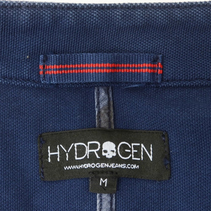 【中古】ハイドロゲン HYDROGEN 鹿の子コットン ジレ ベスト ネイビー【 M 】【 状態ランクC 】【 メンズ 】