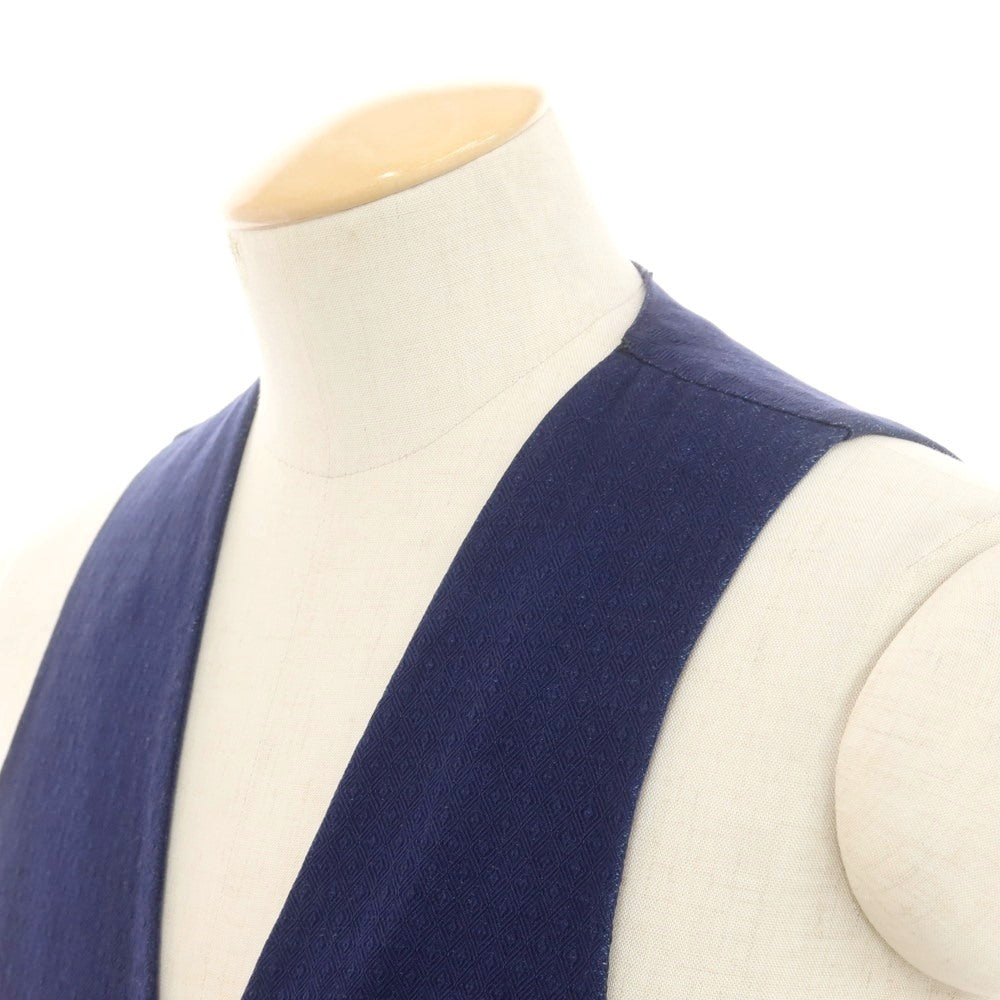 【中古】ジャンネット giannetto コットン ジレ ベスト ネイビー【 44 】【 状態ランクB 】【 メンズ 】
