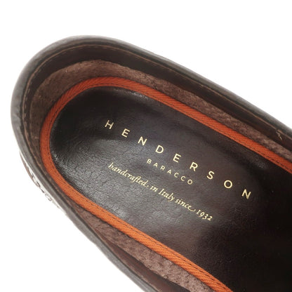 【中古】ヘンダーソン HENDERSON イントレチャートレザー タッセルローファー ブラウン【 41 】【 状態ランクC 】【 メンズ 】