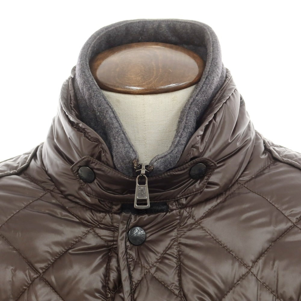 【中古】モンクレール MONCLER ALGER ナイロン ダウンジャケット ダークブラウン【 2 】【 状態ランクB 】【 メンズ 】