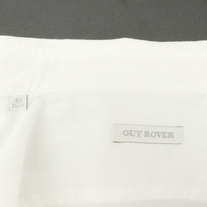 【中古】ギローバー GUY ROVER コットン ワイドカラー ドレスシャツ ホワイト【 40 】【 状態ランクC 】【 メンズ 】