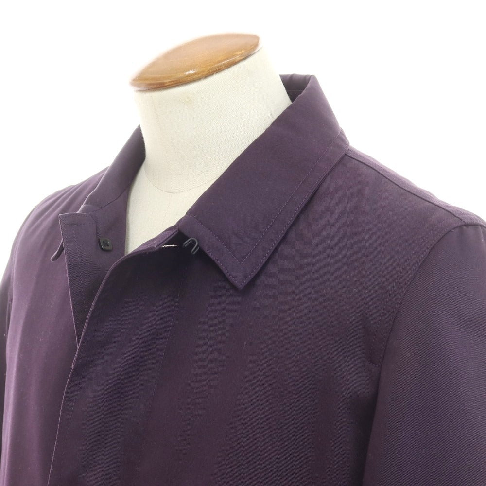 【中古】ポールスミス Paul Smith ツイルコットン ライナー付き ステンカラーコート パープル系【サイズM】【 状態ランクC 】【 メンズ 】 [EPD]
