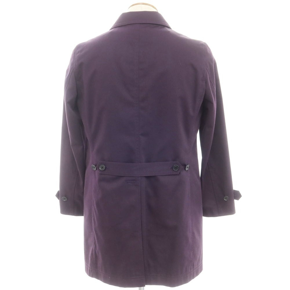 【中古】ポールスミス Paul Smith ツイルコットン ライナー付き ステンカラーコート パープル系【サイズM】【 状態ランクC 】【 メンズ 】 [EPD]