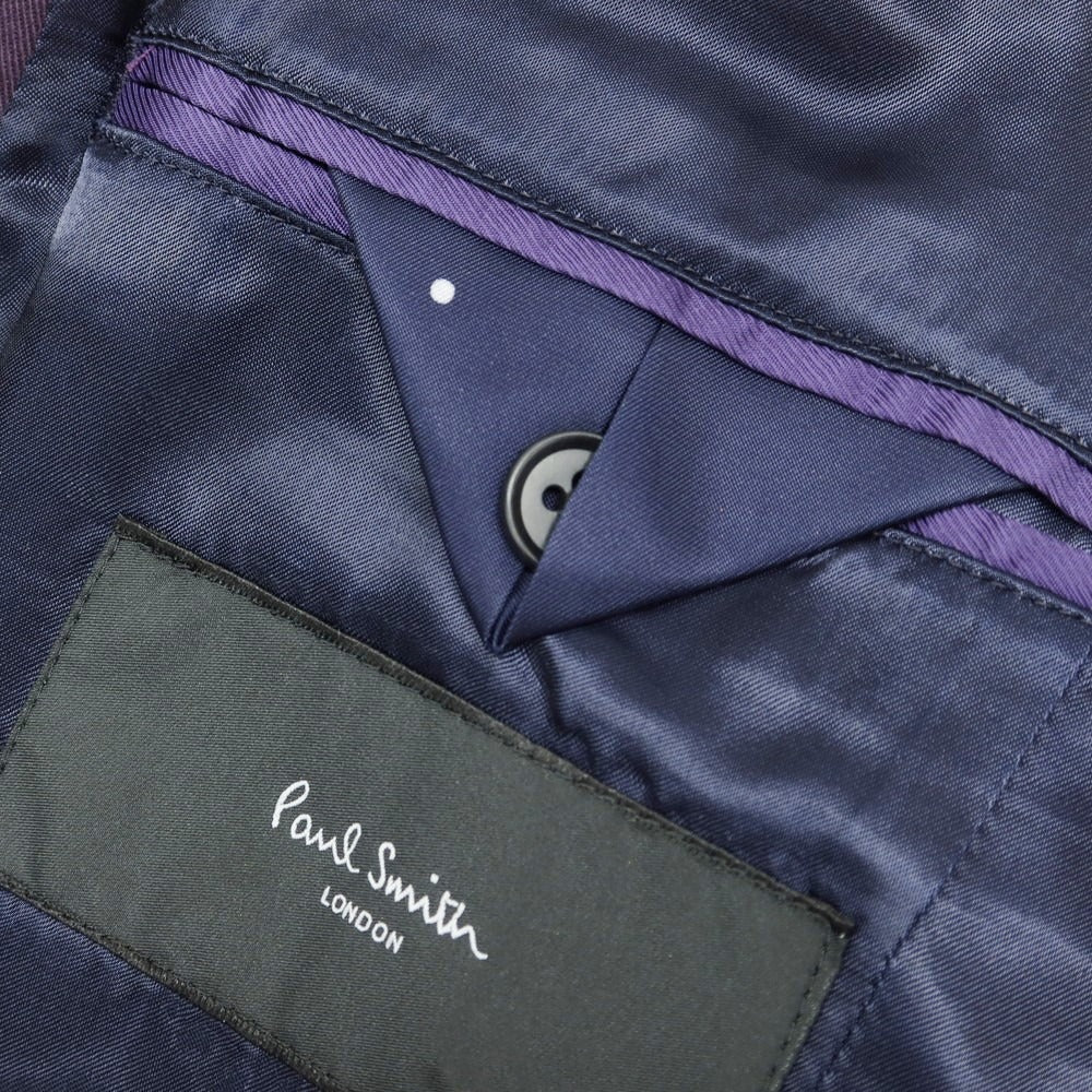 【中古】ポールスミス Paul Smith ツイルコットン ライナー付き ステンカラーコート パープル系【サイズM】【 状態ランクC 】【 メンズ 】 [EPD]