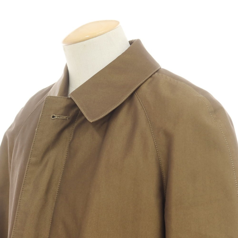 【中古】アクアスキュータム Aquascutum コットンポリエステル ライナー付き ステンカラーコート ブラウン【 36 】【 状態ランクB 】【 メンズ 】