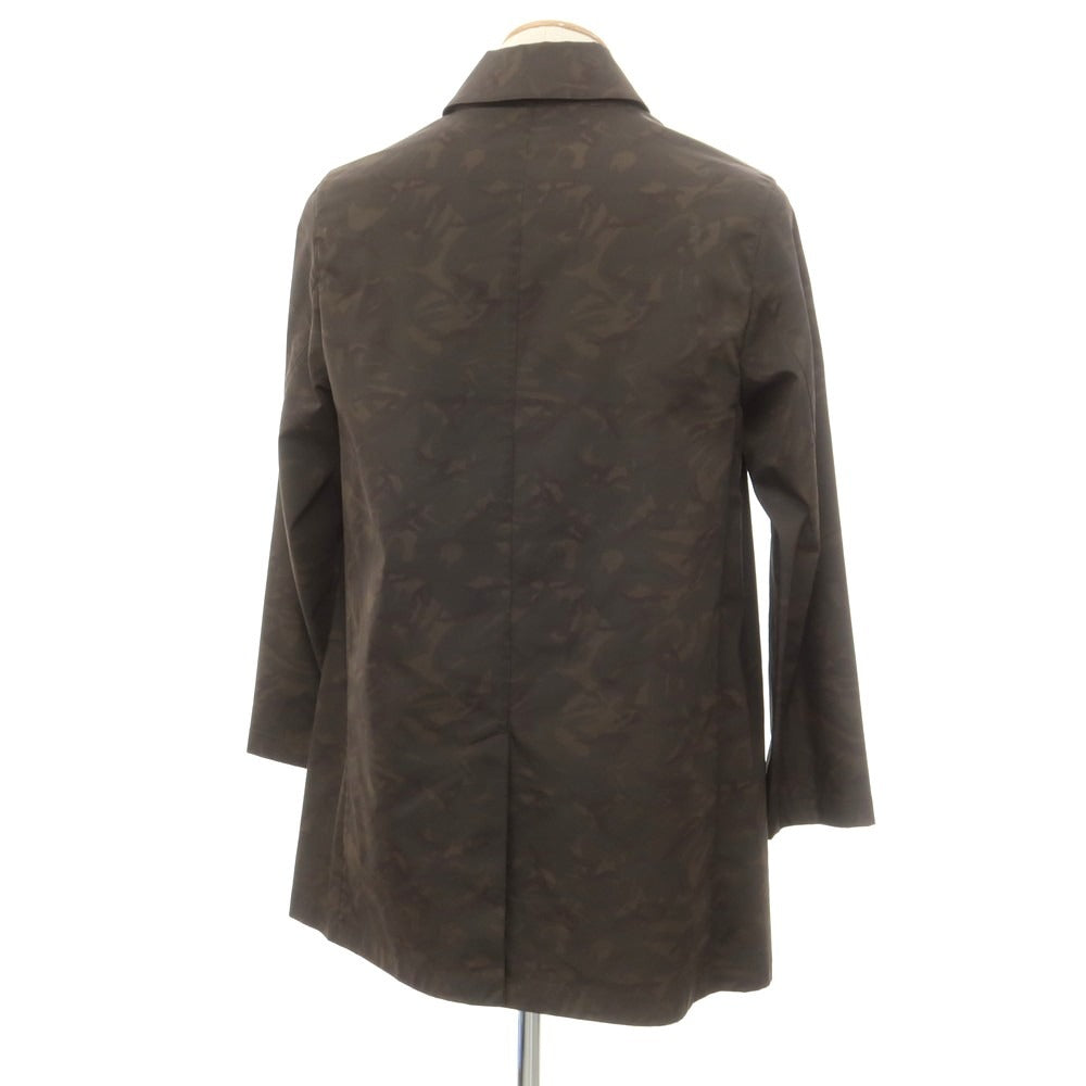 【中古】マッキントッシュフィロソフィー MACKINTOSH PHILOSOPHY ポリエステル カモフラージュ柄 ステンカラーコート グレーブラウン【サイズ36】【 状態ランクB 】【 メンズ 】[EPD]