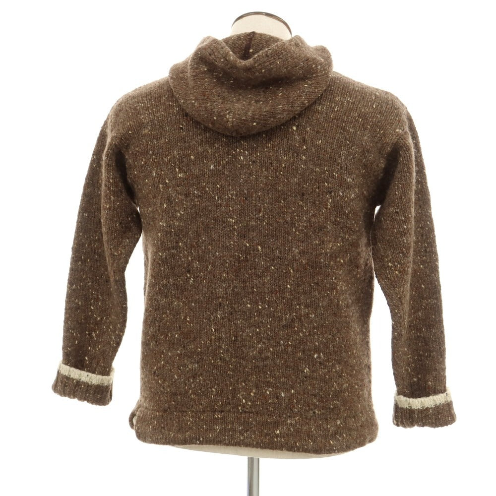 【中古】アランセーターマーケット ARAN SWEATER MARKET ウール ニット パーカー ブラウン【 L 】【 状態ランクB 】【 メンズ 】