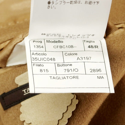 【中古】タリアトーレ TAGLIATORE カシミヤ ダブルブレストコート キャメル【 48 】【 状態ランクB 】【 メンズ 】