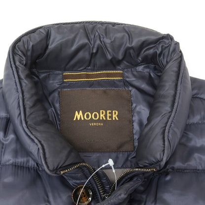 【中古】ムーレー MOORER ナイロン ダウンベスト ネイビー【 44 】【 状態ランクC 】【 メンズ 】