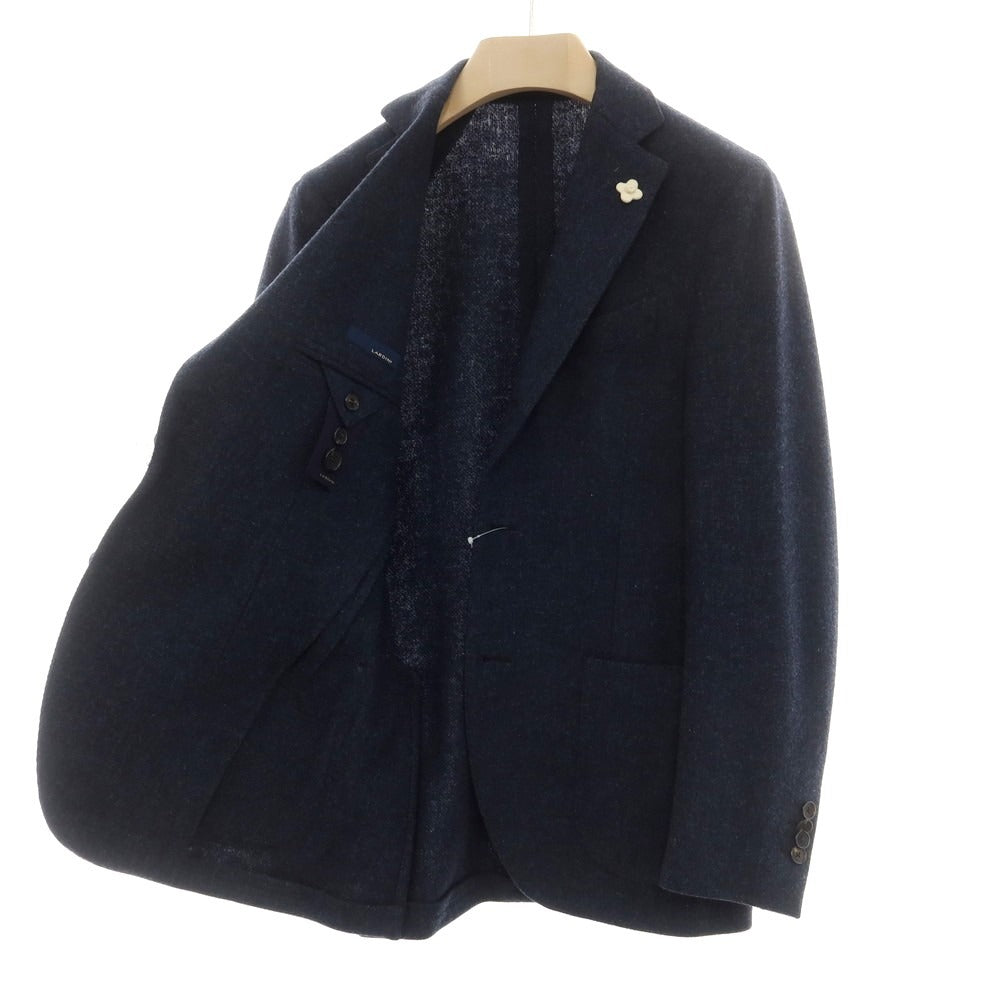 【中古】ラルディーニ LARDINI ウール テーラードジャケット ネイビー【 44 】【 状態ランクC 】【 メンズ 】