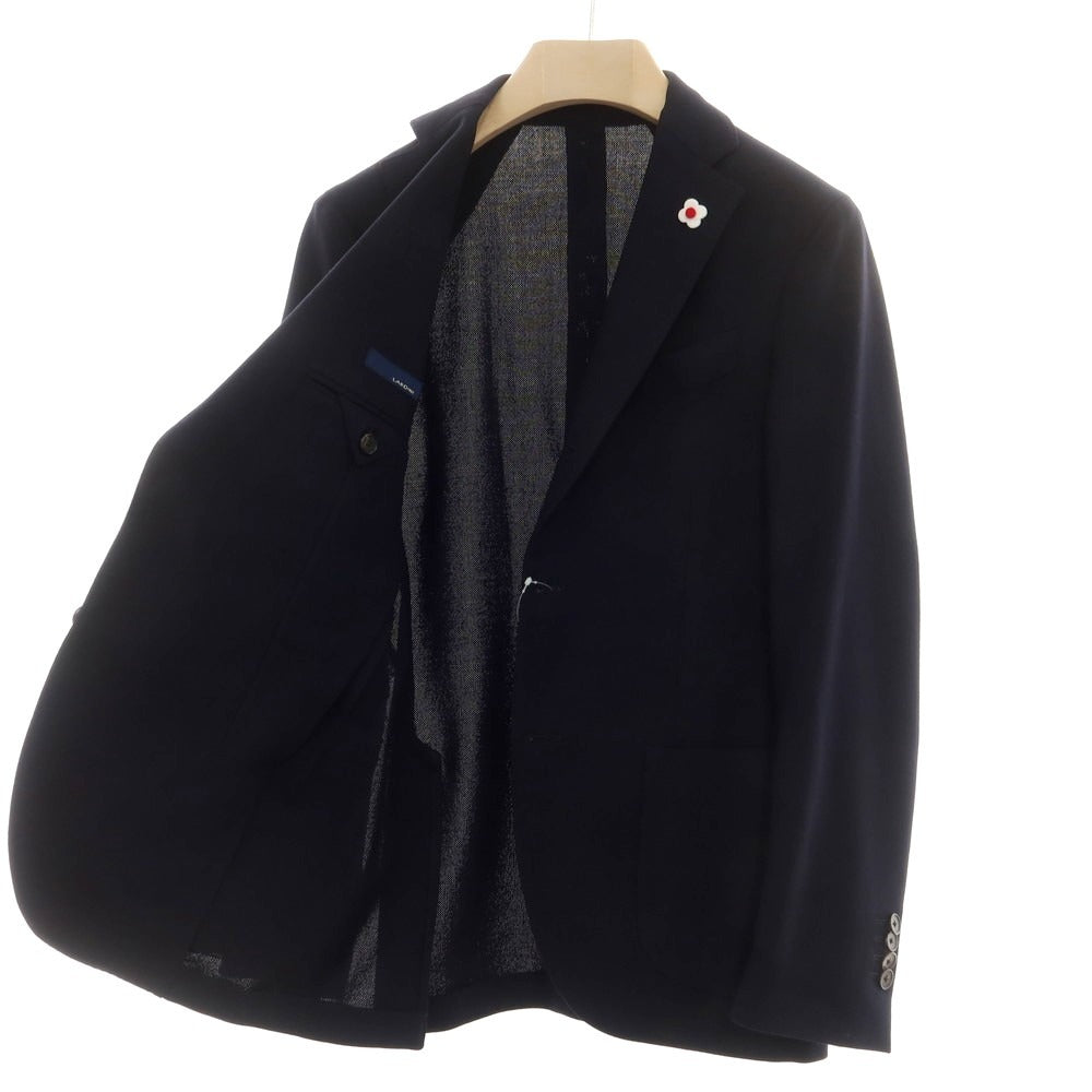 【中古】ラルディーニ LARDINI ウール テーラードジャケット ダークネイビー【 44 】【 状態ランクB 】【 メンズ 】