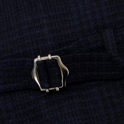 【中古】ラルディーニ LARDINI ウール チェック カジュアル系ジレ ベスト ネイビー【 44 】【 状態ランクB 】【 メンズ 】