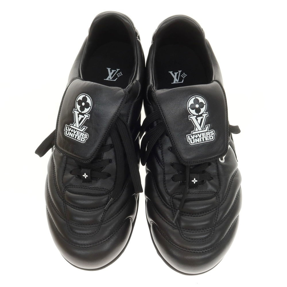 【中古】ルイ ヴィトン LOUIS VUITTON 2025年春夏 LV フットプリント サッカー スニーカー ブラック【 8 】【 状態ランクA 】【 メンズ 】
