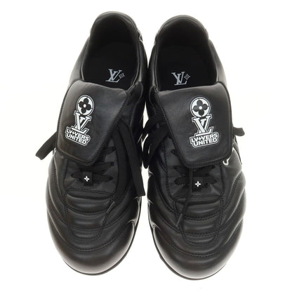 【中古】ルイ ヴィトン LOUIS VUITTON 2025年春夏 LV フットプリント サッカー スニーカー ブラック【 8 】【 状態ランクA 】【 メンズ 】