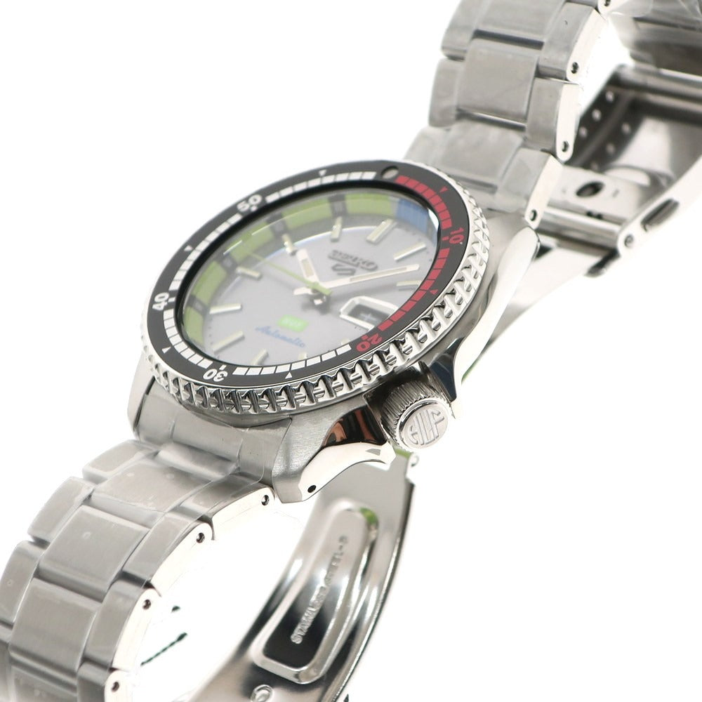 【中古】【未使用】ハフ HUF × SEIKO 5 Sports 腕時計 シルバー【 状態ランクS 】【 メンズ 】