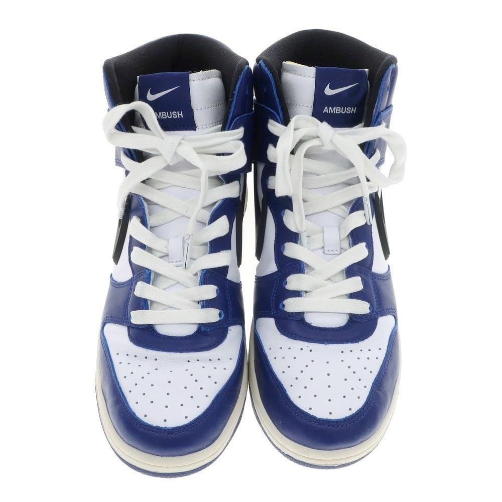 【中古】アンブッシュ AMBUSH × NIKE DUNK HI スニーカー ブルーxホワイト【 27cm 】【 状態ランクB 】【 メンズ 】