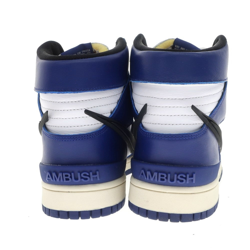 【中古】アンブッシュ AMBUSH × NIKE DUNK HI スニーカー ブルーxホワイト【 27cm 】【 状態ランクB 】【 メンズ 】