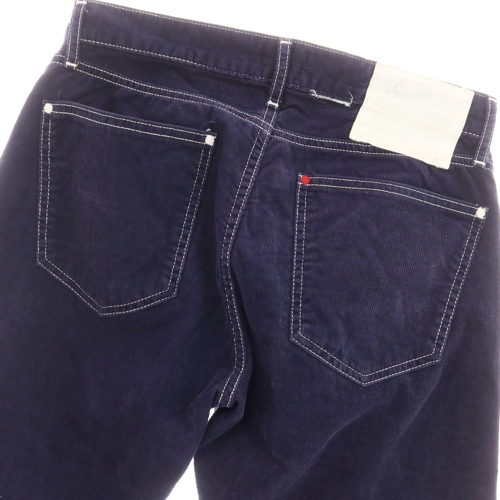【中古】サニースポーツ SUNNY SPORTS コットン コーデュロイパンツ 細畝 ネイビー【サイズ表記なし（S位）】【 状態ランクC 】【 メンズ 】 [EPD]