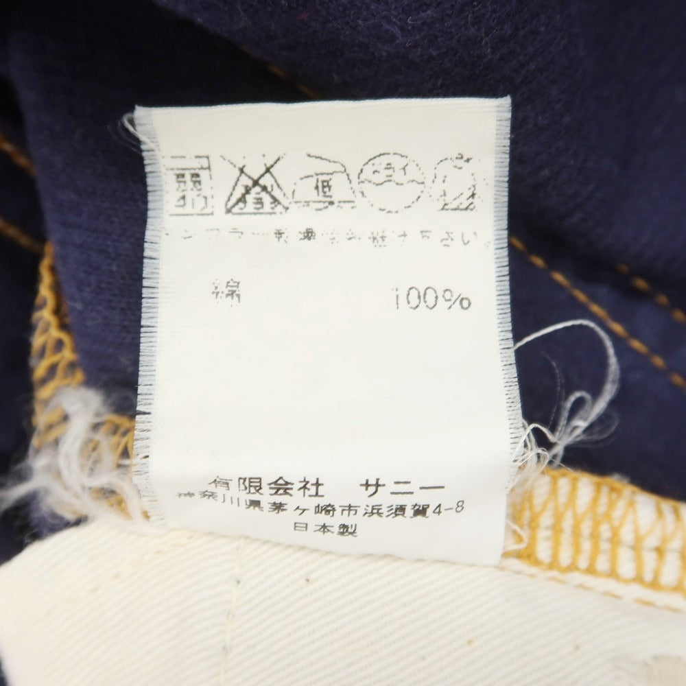 【中古】サニースポーツ SUNNY SPORTS コットン コーデュロイパンツ 細畝 ネイビー【サイズ表記なし（S位）】【 状態ランクC 】【 メンズ 】 [EPD]
