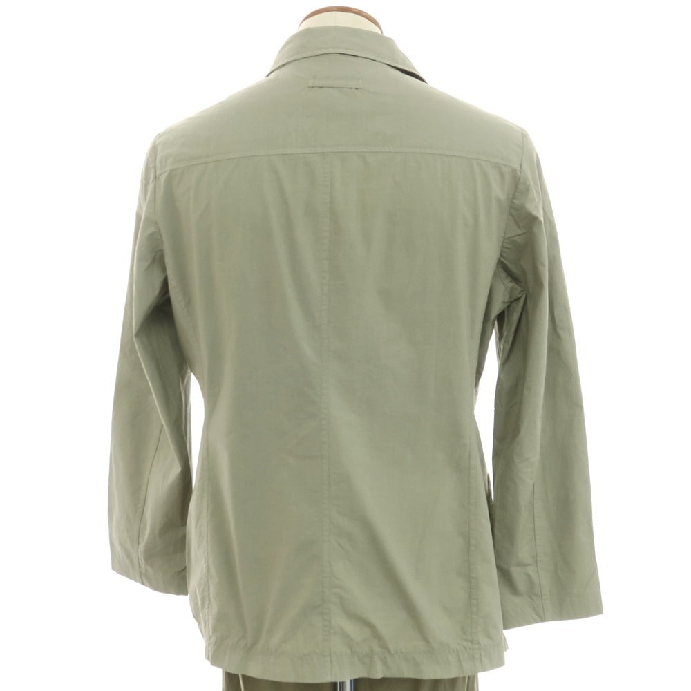 【中古】ティージャケット T-JACKET ストレッチコットン 2つボタンスーツ セージグリーン【 L 】【 状態ランクC 】【 メンズ 】