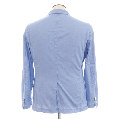 [Used] ESTNATION Cotton Houndstooth Pattern Casual Jacket Blue x White [L] [Condition Rank B] [Men&
