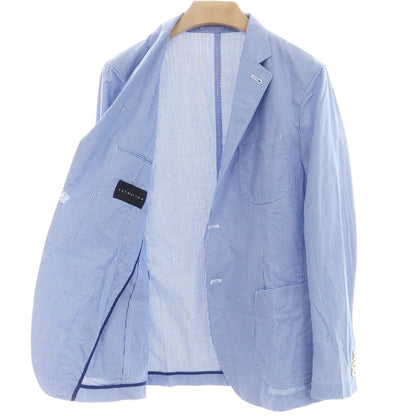 [Used] ESTNATION Cotton Houndstooth Pattern Casual Jacket Blue x White [L] [Condition Rank B] [Men&