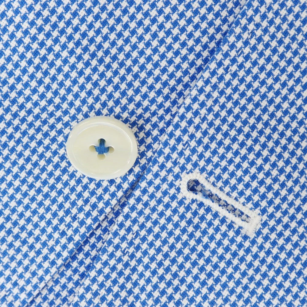 [Used] ESTNATION Cotton Houndstooth Pattern Casual Jacket Blue x White [L] [Condition Rank B] [Men&