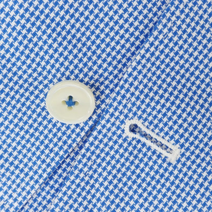 [Used] ESTNATION Cotton Houndstooth Pattern Casual Jacket Blue x White [L] [Condition Rank B] [Men&