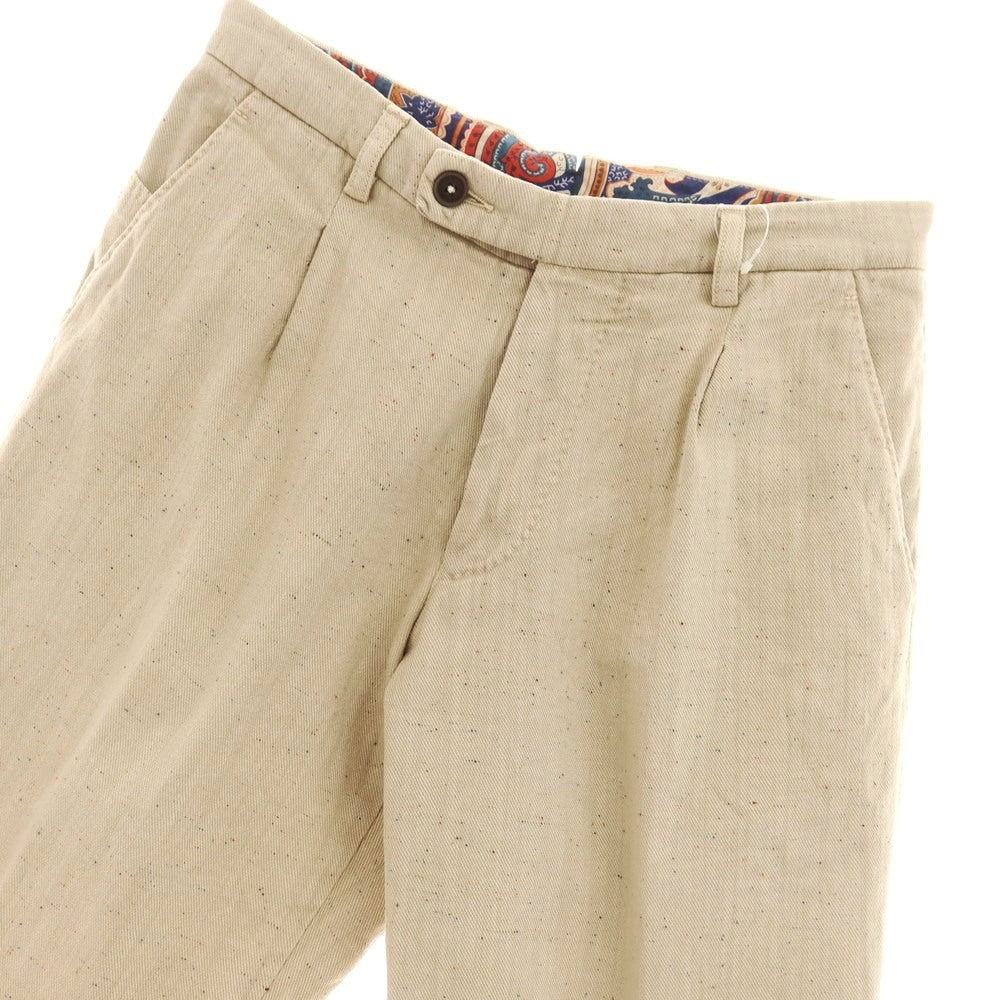 [Used] BERWICH Stretch Cotton Polyester Casual Slacks Pants Beige [42] [Condition Rank D] [Men&