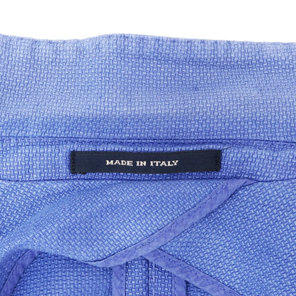 【中古】タリアトーレ TAGLIATORE リネンコットン テーラードジャケット ブルー【 46 】【 状態ランクC 】【 メンズ 】