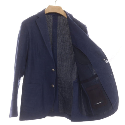 【中古】タリアトーレ TAGLIATORE リネンコットン テーラードジャケット ネイビー【 46 】【 状態ランクC 】【 メンズ 】