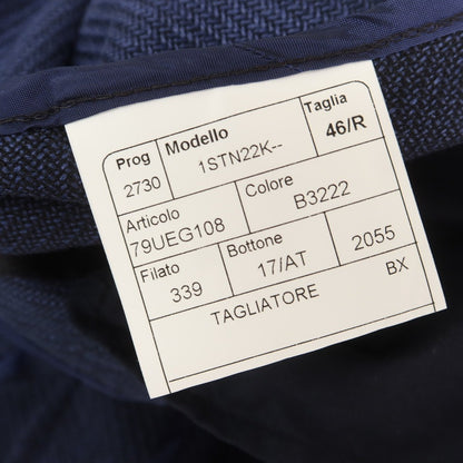 【中古】タリアトーレ TAGLIATORE リネンコットン テーラードジャケット ネイビー【 46 】【 状態ランクC 】【 メンズ 】