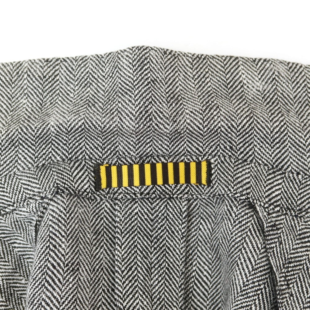 【中古】ラルディーニ LARDINI リネン テーラードジャケット ブラックxホワイト【 48 】【 状態ランクC 】【 メンズ 】