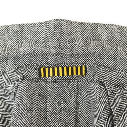 【中古】ラルディーニ LARDINI リネン テーラードジャケット ブラックxホワイト【 48 】【 状態ランクC 】【 メンズ 】