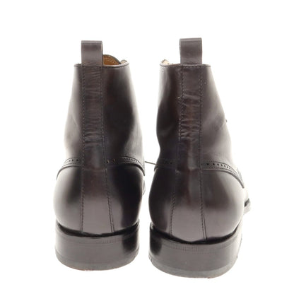[Used] SUTOR MANTELLASSI Lace-up Boots Dark Brown x Khaki [40 1/2] [Condition Rank B] [Men&
