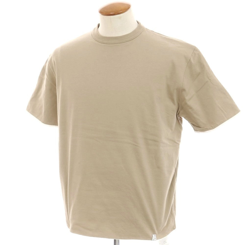 【中古】エラシオ ELACIO リバーシブル コットン クルーネック 半袖Ｔシャツ ベージュ【サイズ3】【 状態ランクB 】【 メンズ 】[EPD]