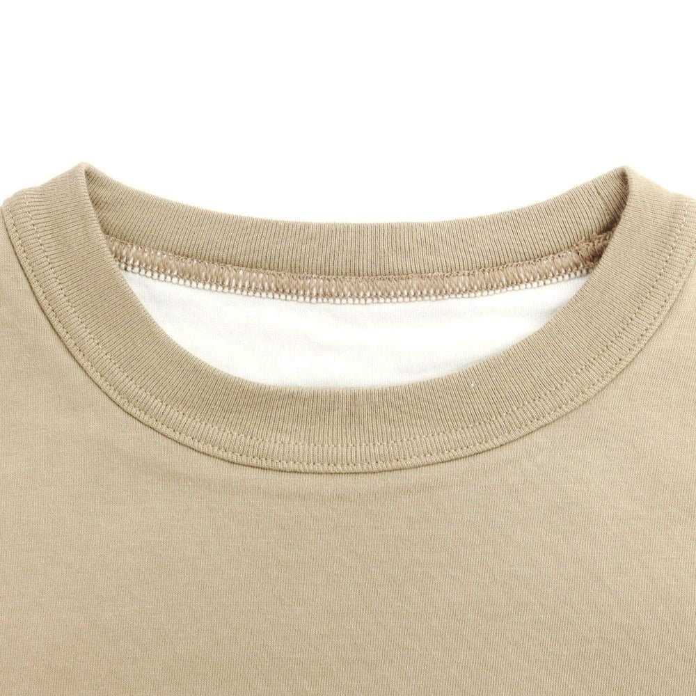 【中古】エラシオ ELACIO リバーシブル コットン クルーネック 半袖Ｔシャツ ベージュ【サイズ3】【 状態ランクB 】【 メンズ 】[EPD]