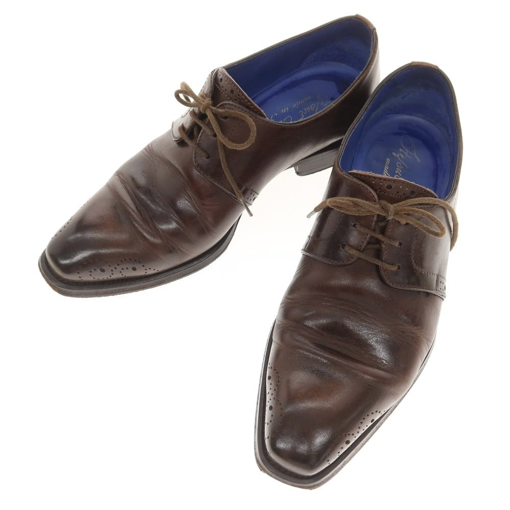 【中古】ステファノブランキーニ Stefano Branchini プレーントゥ ドレスシューズ ブラウン【サイズ6】【 状態ランクD 】【 メンズ 】[EPD]