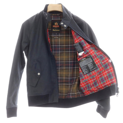 【中古】バブアー Barbour ×BARACUTA ワックスコットン スイングトップ ブルゾン  ネイビー【 S 】【 状態ランクA 】【 メンズ 】