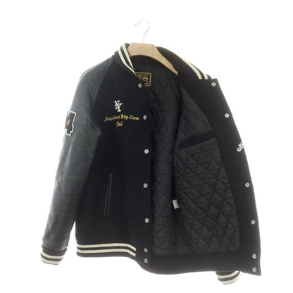 【中古】ビービーピー BBP ウール×レザー スタジャン ブラック【 XL 】【 状態ランクC 】【 メンズ 】