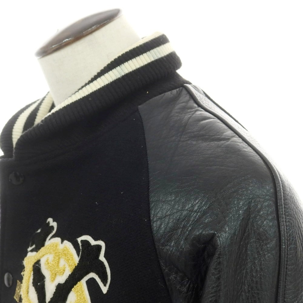 【中古】ビービーピー BBP ウール×レザー スタジャン ブラック【 XL 】【 状態ランクC 】【 メンズ 】
