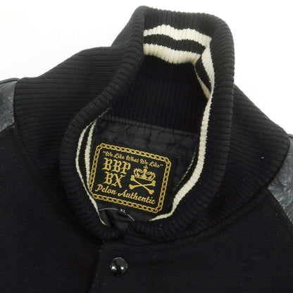 【中古】ビービーピー BBP ウール×レザー スタジャン ブラック【 XL 】【 状態ランクC 】【 メンズ 】