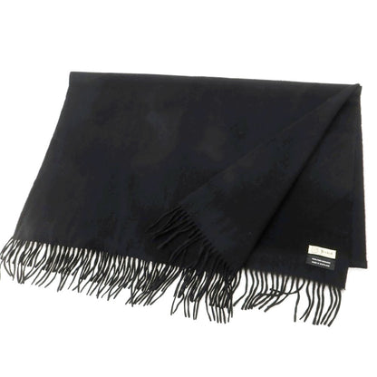 【中古】テビオット Teviot カシミヤ 大判 マフラー ブラック【 状態ランクB 】【 メンズ 】